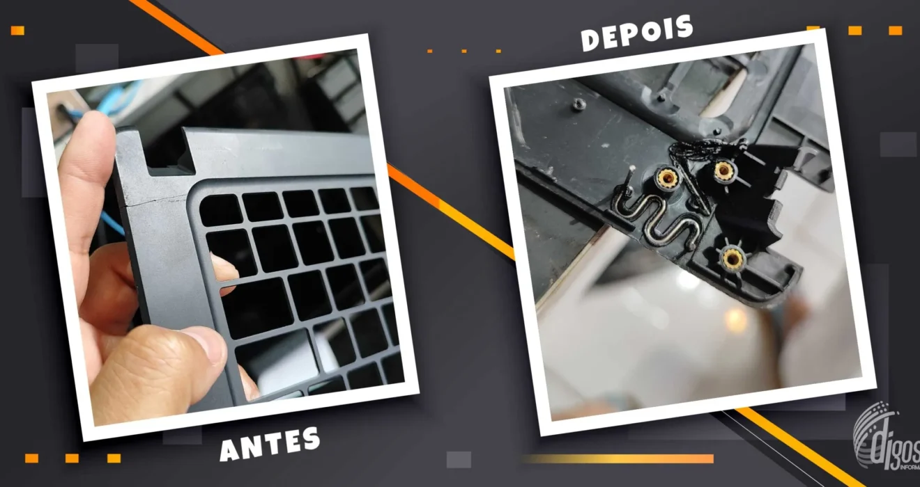 Reparação, restauração de carcaças danificadas e com defeitos em dobgradiças.